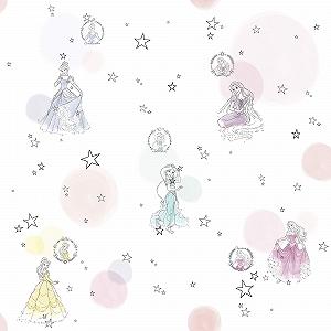 Флизелиновые обои Komar Disney Princess Pretty Pastel 1 рулон 10.05 x 0.53 м Разноцветные - Фото 1