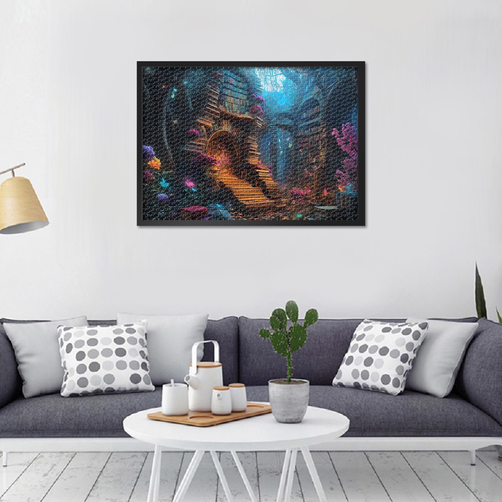 Пазли Фантастична бібліотека квітучі квіти 1000 елементів 70 x 50 см, фото №6