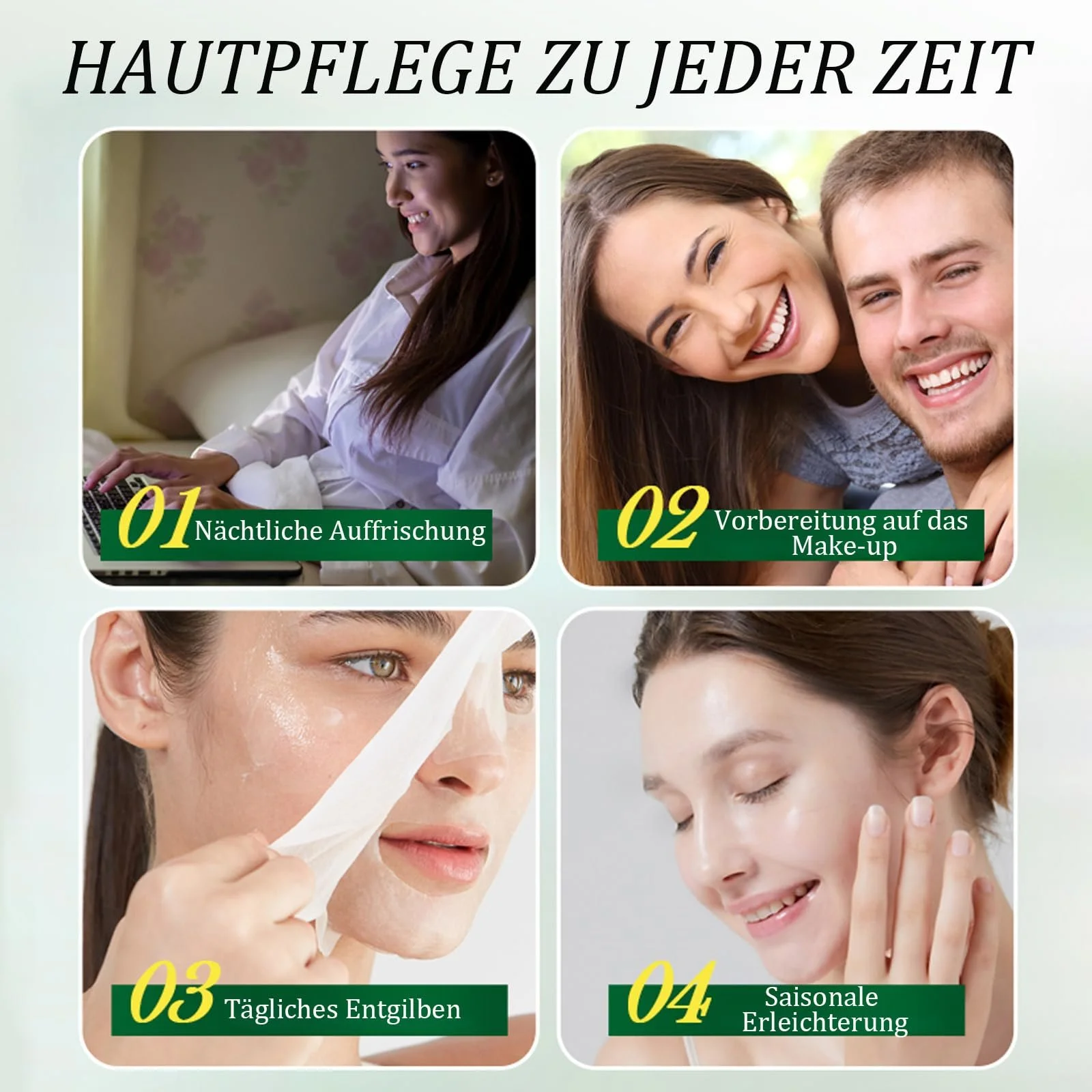 Маска для лица Soleneva, набор 6 штук, успокаивающая, увлажняющая маска для лица для всех типов кожи, тканевые маски для лица с различными фруктовыми ингредиентами, фото №7