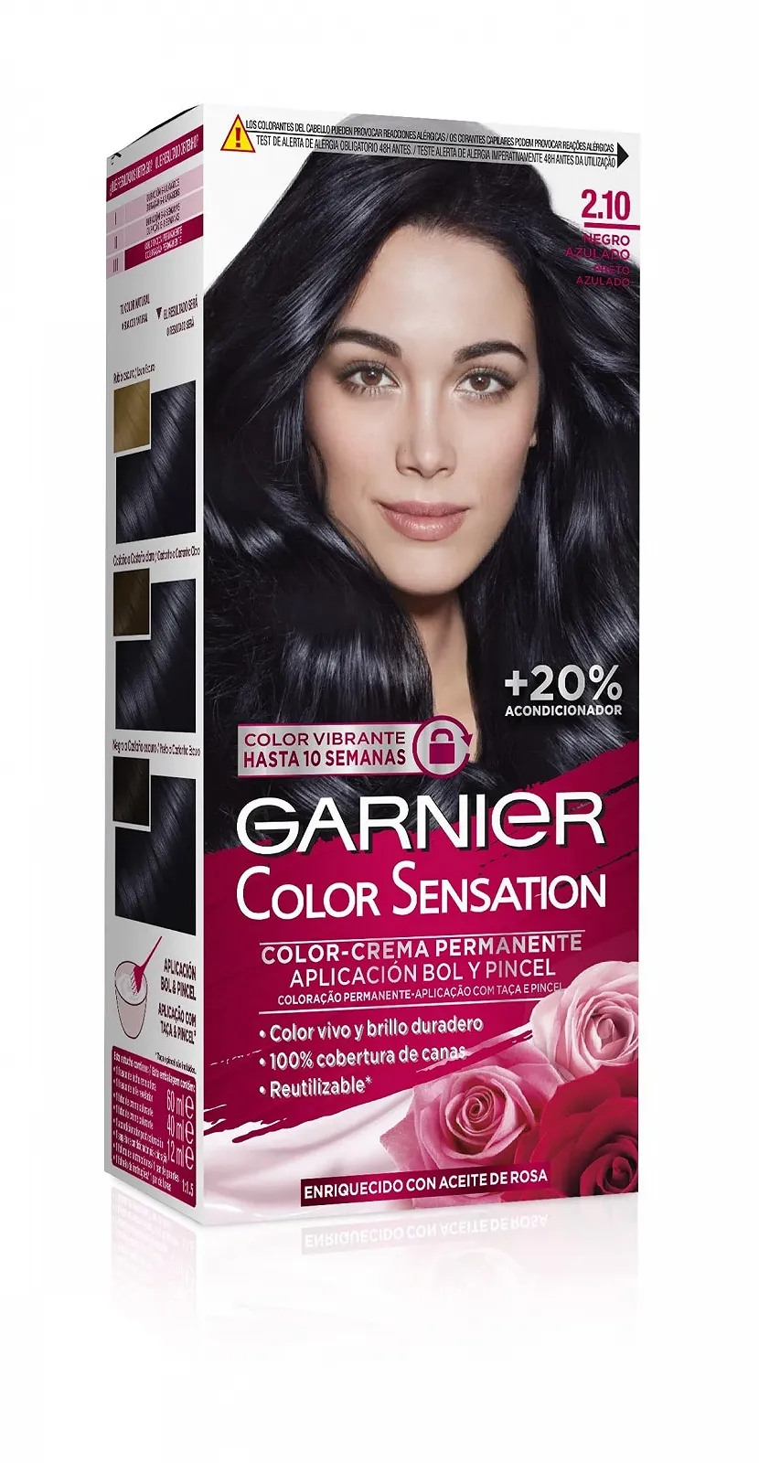 Фарба Garnier Color Sensation 2.10 Синьо-чорний, 3 шт, фото №2