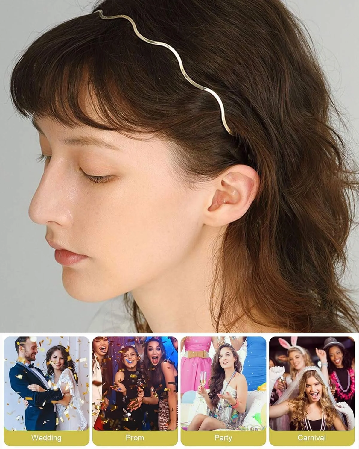 Обруч Метал Набір Аксесуарів для Волосся, фото №5