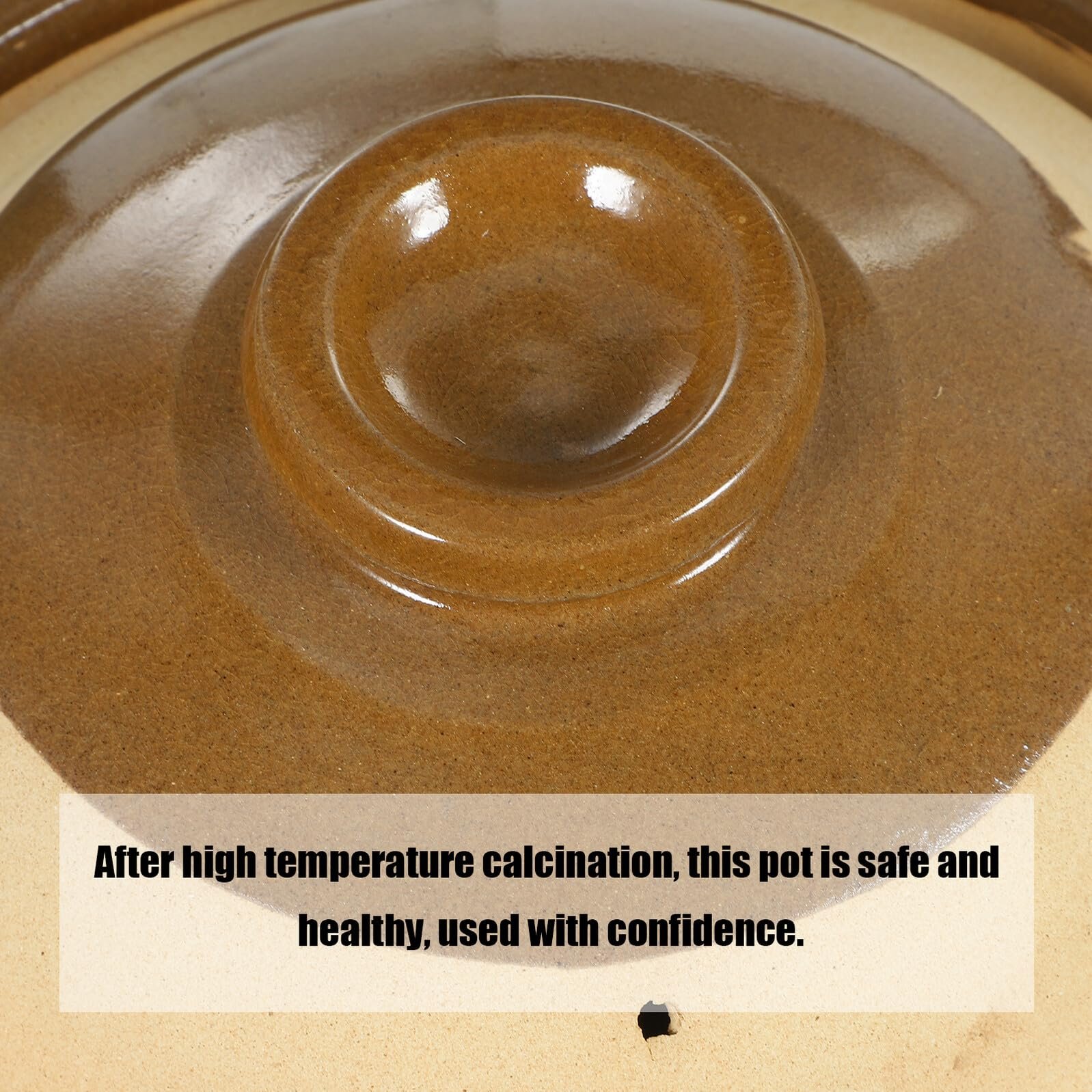 Глиняный горшок TOYANDONA Traditional Chinese для лекарственных трав и супов термостойкий керамический с крышкой, фото №2