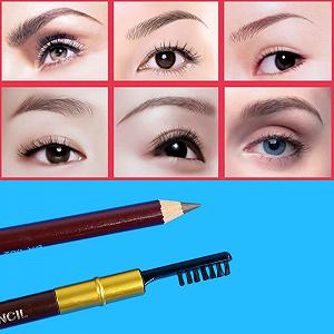 Олівець для брів Professional Defining Waterproof Smudge-free Pencil Brush Коричневий/Чорний synthetic.ua - Фото 1