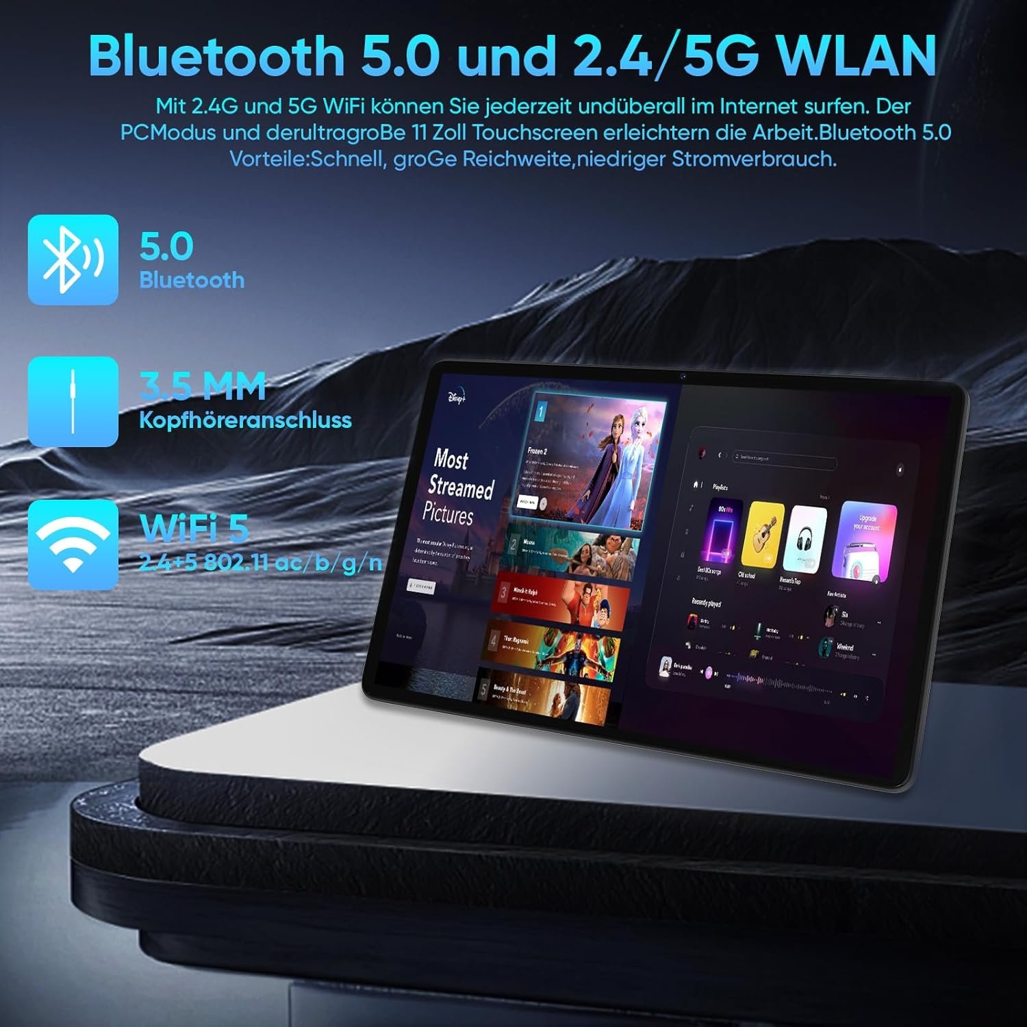 Планшет 11" COLORROOM C5 6+6/128Gb 8 ядер Android 14 8000 mAh Серый, фото №6