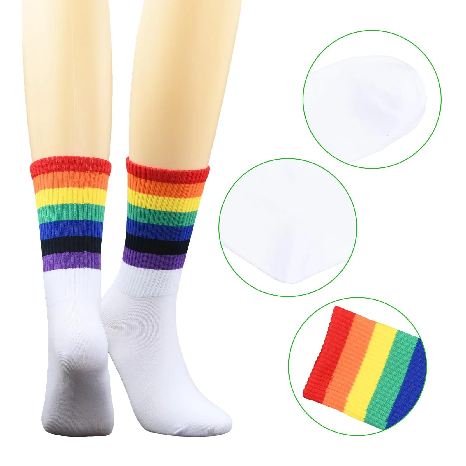 Шкарпетки Тенісні в стилі ретро для Чоловіків та Жінок 8 пар, фото №3