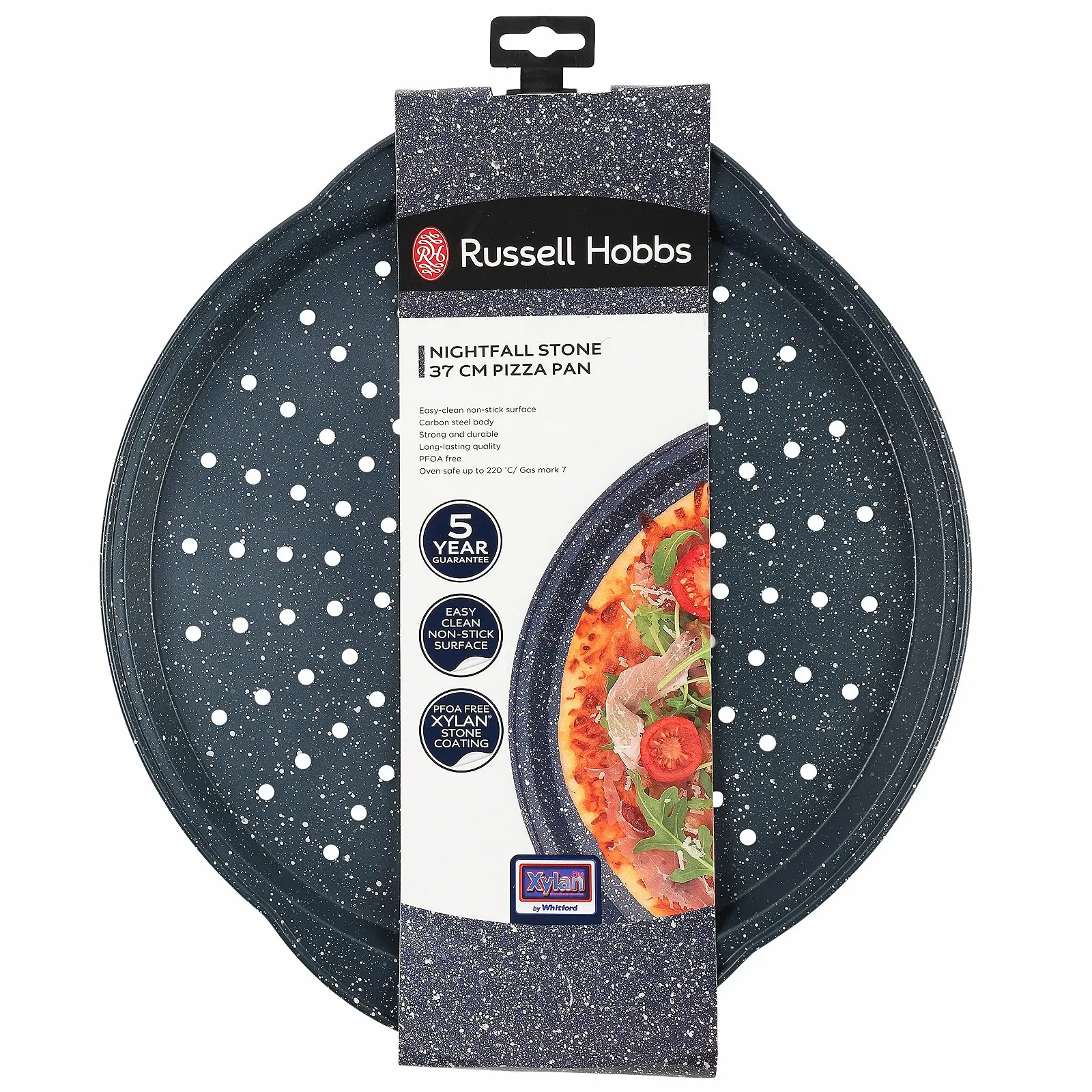 Набір форм для піци Russell Hobbs COMBO-5447 2 шт 37 см вуглецева сталь Blue Marble Nightfall Stone, фото №9