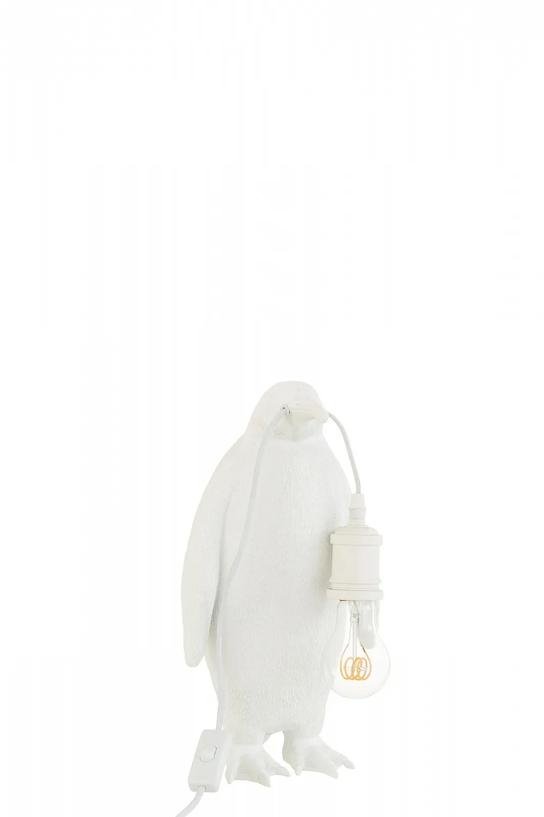 Настільна лампа J-Line Penguin Полірезин Біла Мала, фото №1