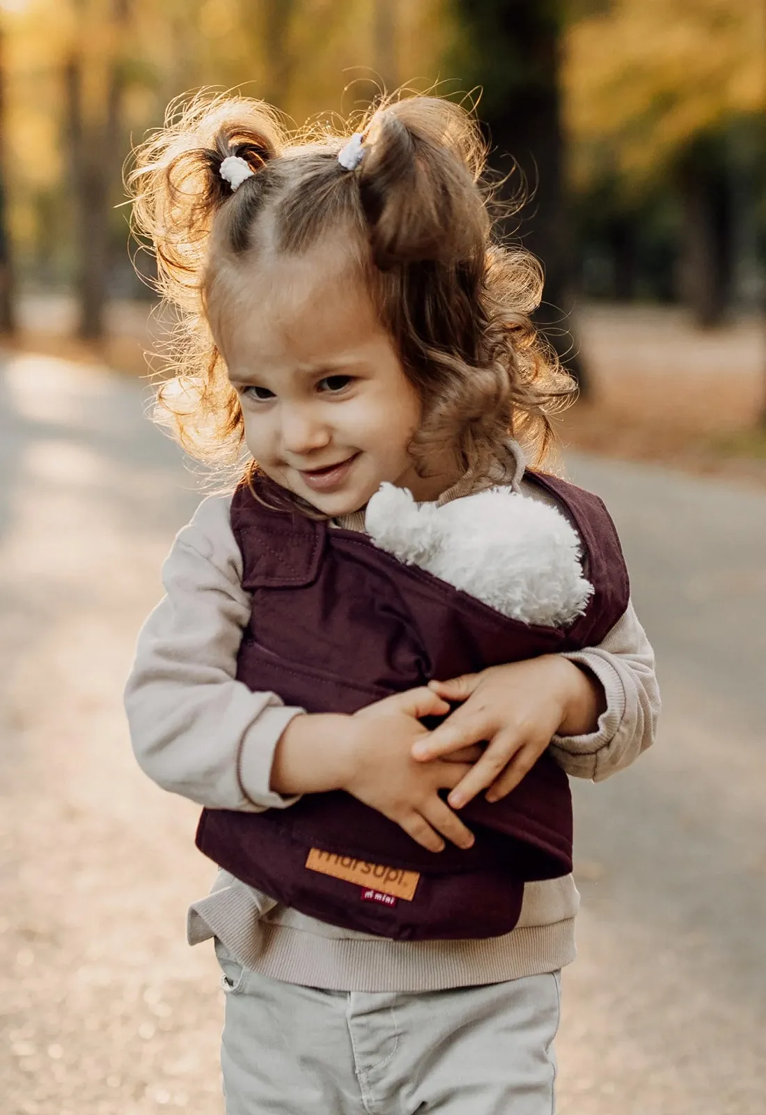 Рюкзак-переноска для ляльки Marsupi Mini, органічна бавовна, Berry, фото №4 Рюкзак-переноска для ляльки Marsupi Mini, органічна бавовна, Berry, фото №4