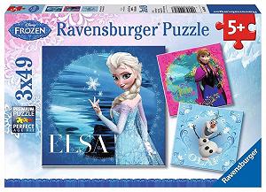 Купить Детский пазл Ravensburger Disney Frozen 09269 Эльза, Анна и Олаф 3 x 49 деталей - Фото 1 Детский пазл Ravensburger Disney Frozen 09269 Эльза, Анна и Олаф 3 x 49 деталей - Фото 1