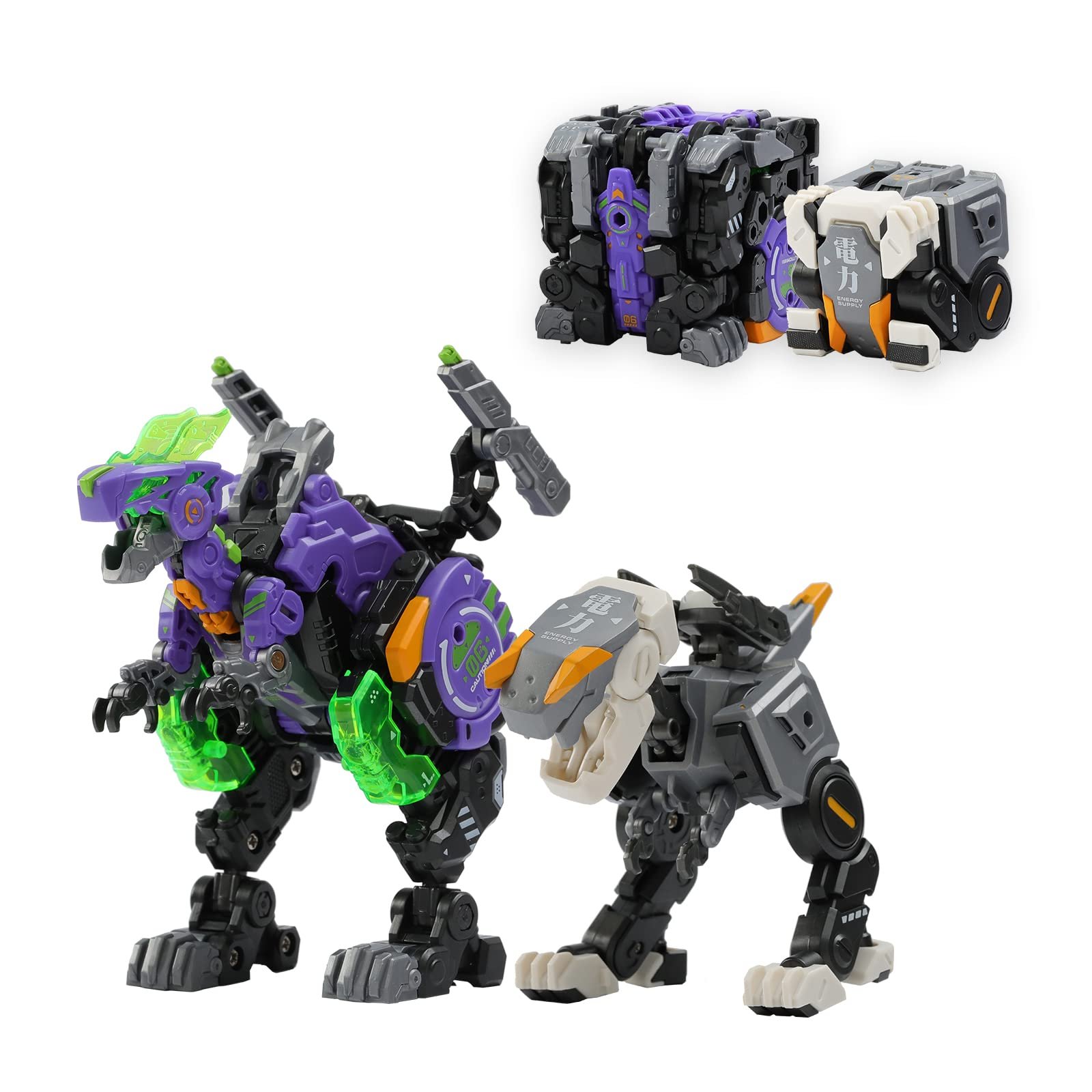 Іграшка-трансформер 52TOYS Beastbox Series ACIDGHOST & LITHIUMON, динозавр, різнокольоровий, фото №1