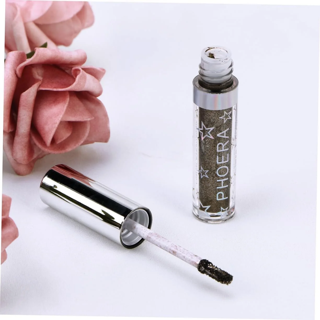 Жидкая Подводка для глаз с блестками minkissy, блестящая, фото №7