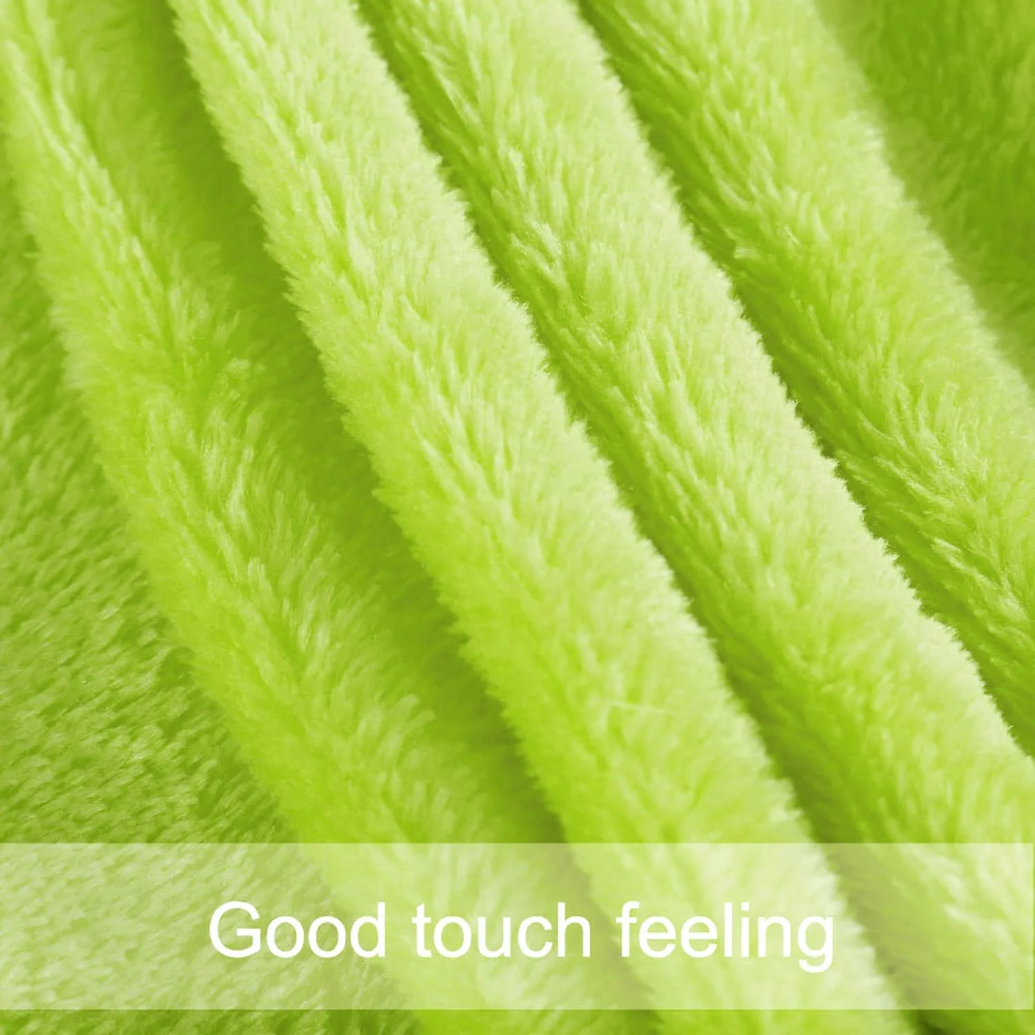 Покривало Фланель Sourcingmap М'яка Легка Плюшева Мікрофібра Зелена Twin, фото №5