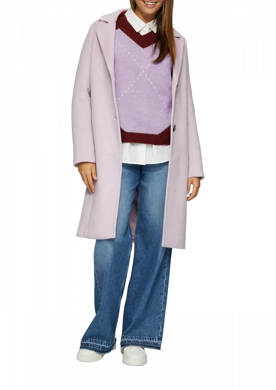 Джемпер s.Oliver Oversized В'язаний з вовни з ромбовидним візерунком, фото №4 Джемпер s.Oliver Oversized В'язаний з вовни з ромбовидним візерунком, фото №4