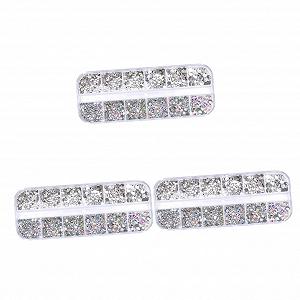 Стрази Плоскі minkissy. для нігтів та DIY прикрас, різнокольорові прикраси для творчих проєктів та декорацій - Фото 1