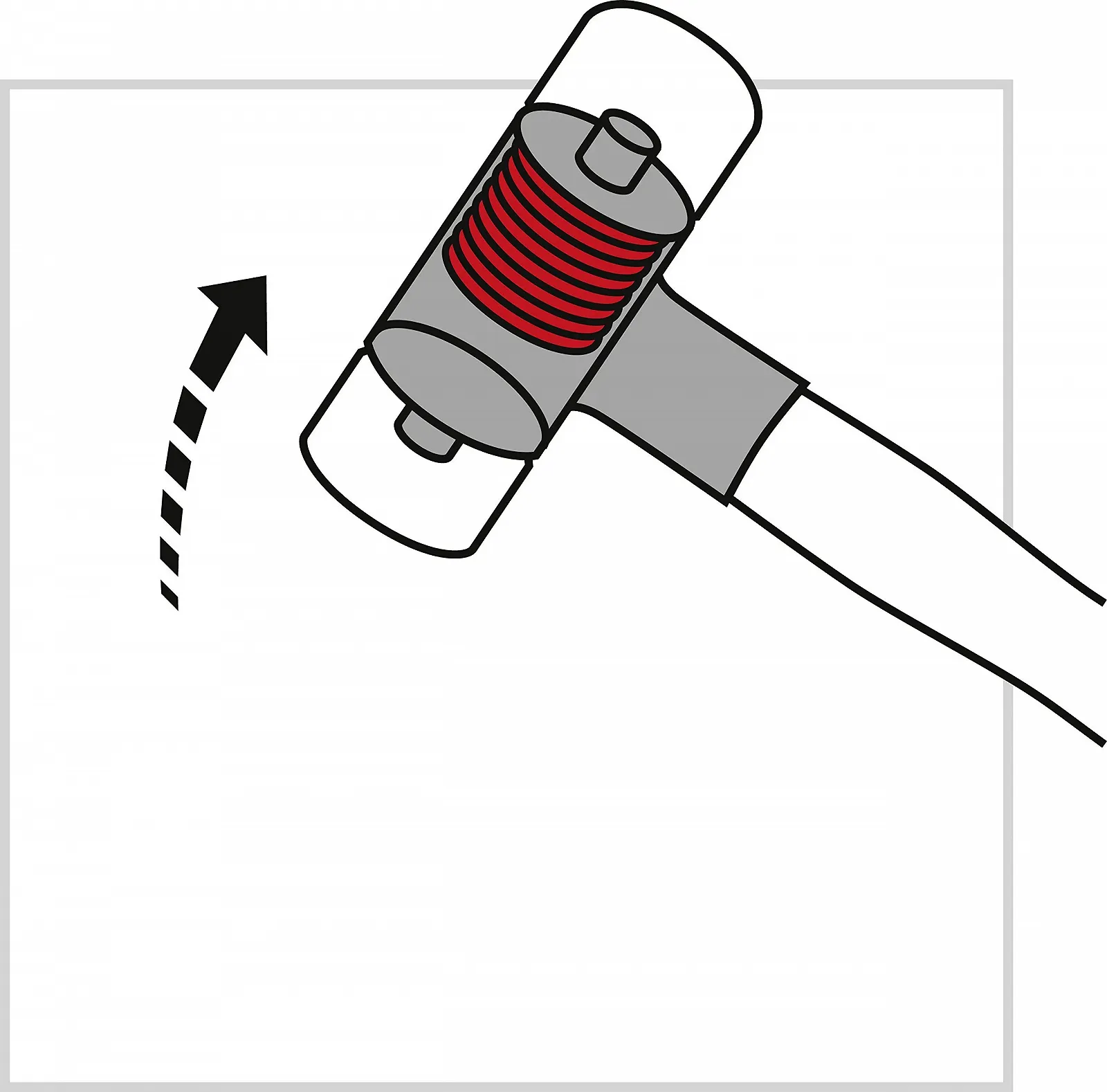 Мягкий молоток PB Swiss Tools 50 мм со стекловолоконной рукояткой, фото №4