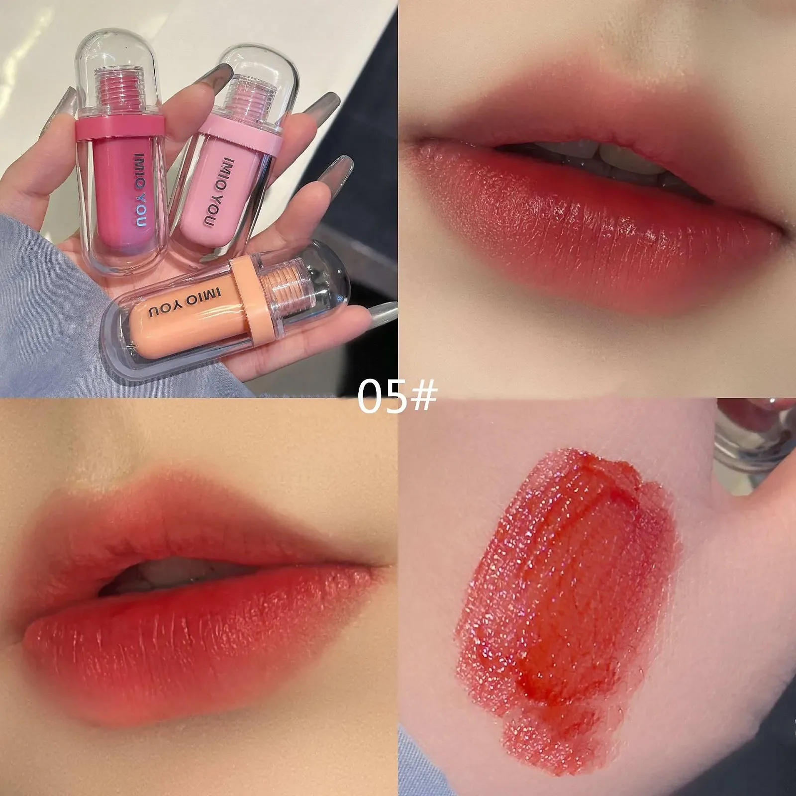 Блиск для губ Actress Jelly Mirror Water Light Текстура скла (2 шт), фото №5