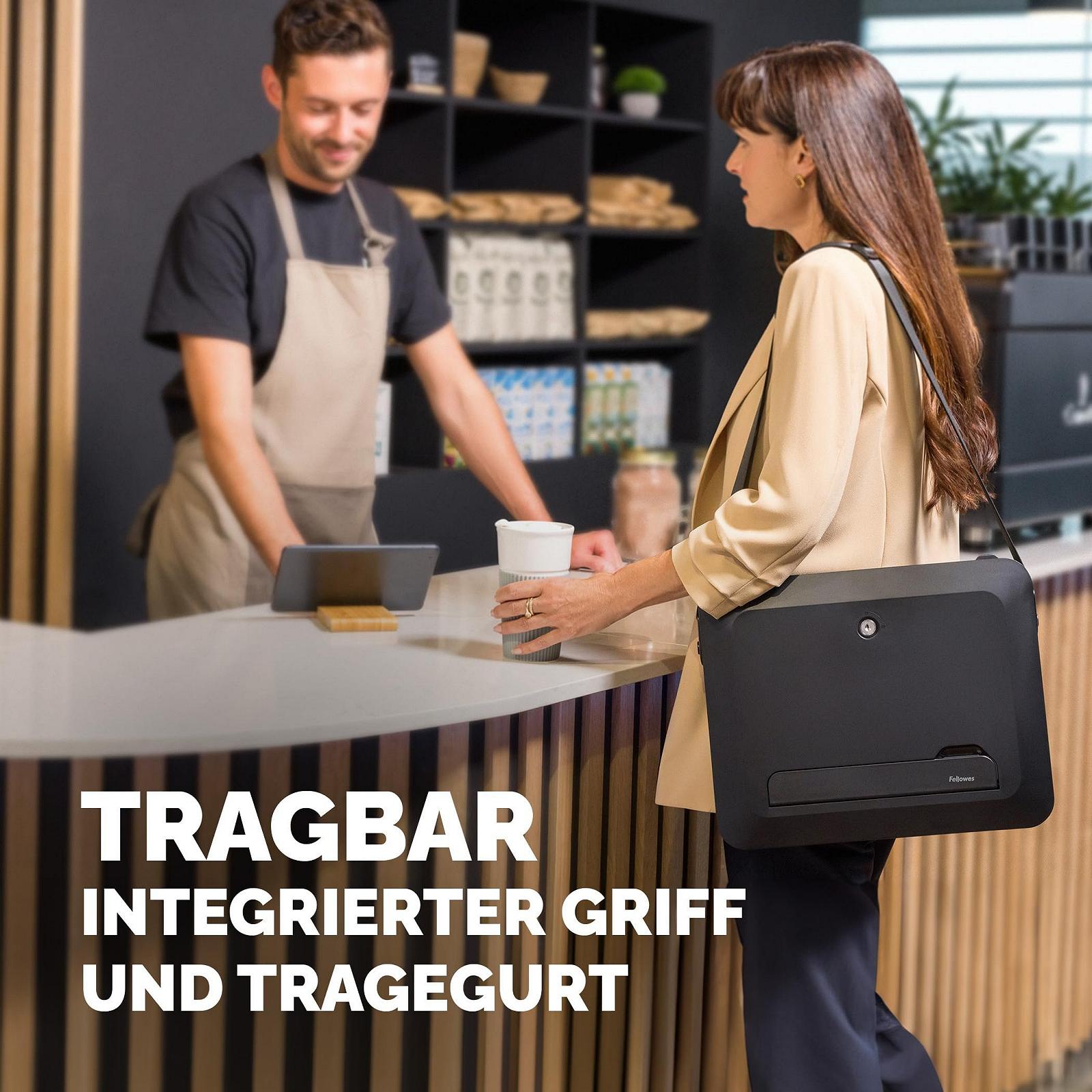 Подставка для ноутбука портативная Fellowes Breyta 2-в-1 с 5 регулировками высоты Черный, фото №5