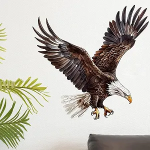 Наклейка на стену Flying Eagle Орел в полете Матовая 30 x 60 см synthetic.ua - Фото 1
