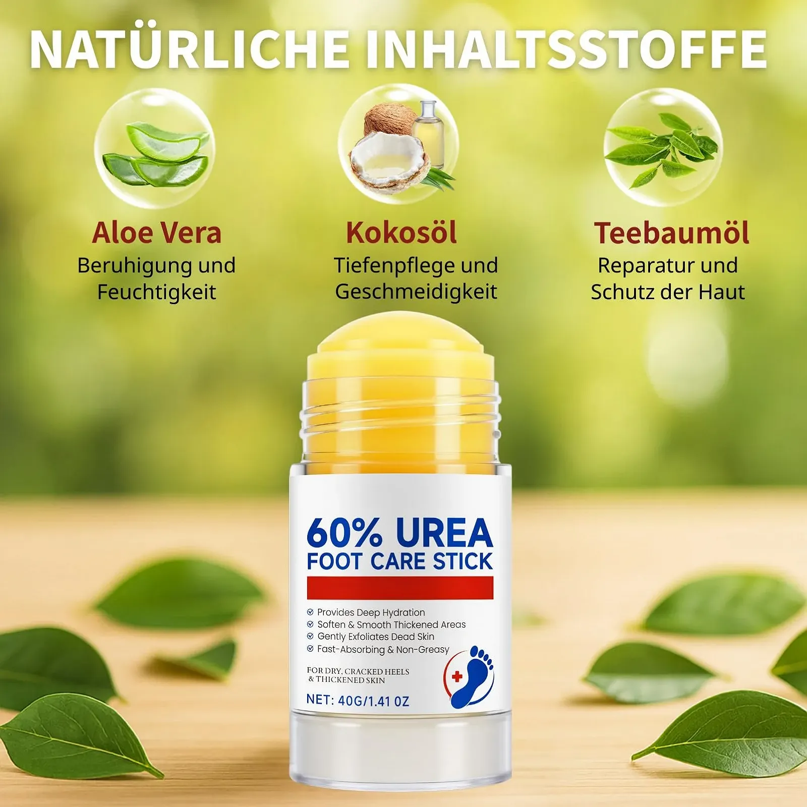 Крем с мочевиной 60% Urea стик набор 2 шт. восстанавливающий для ног пяток и рук, фото №4