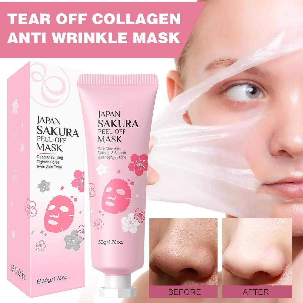 Маска-плівка HASAIKA Сакура, колагенова маска-плівка для обличчя, фото №3 Маска-плівка HASAIKA Сакура, колагенова маска-плівка для обличчя, фото №3