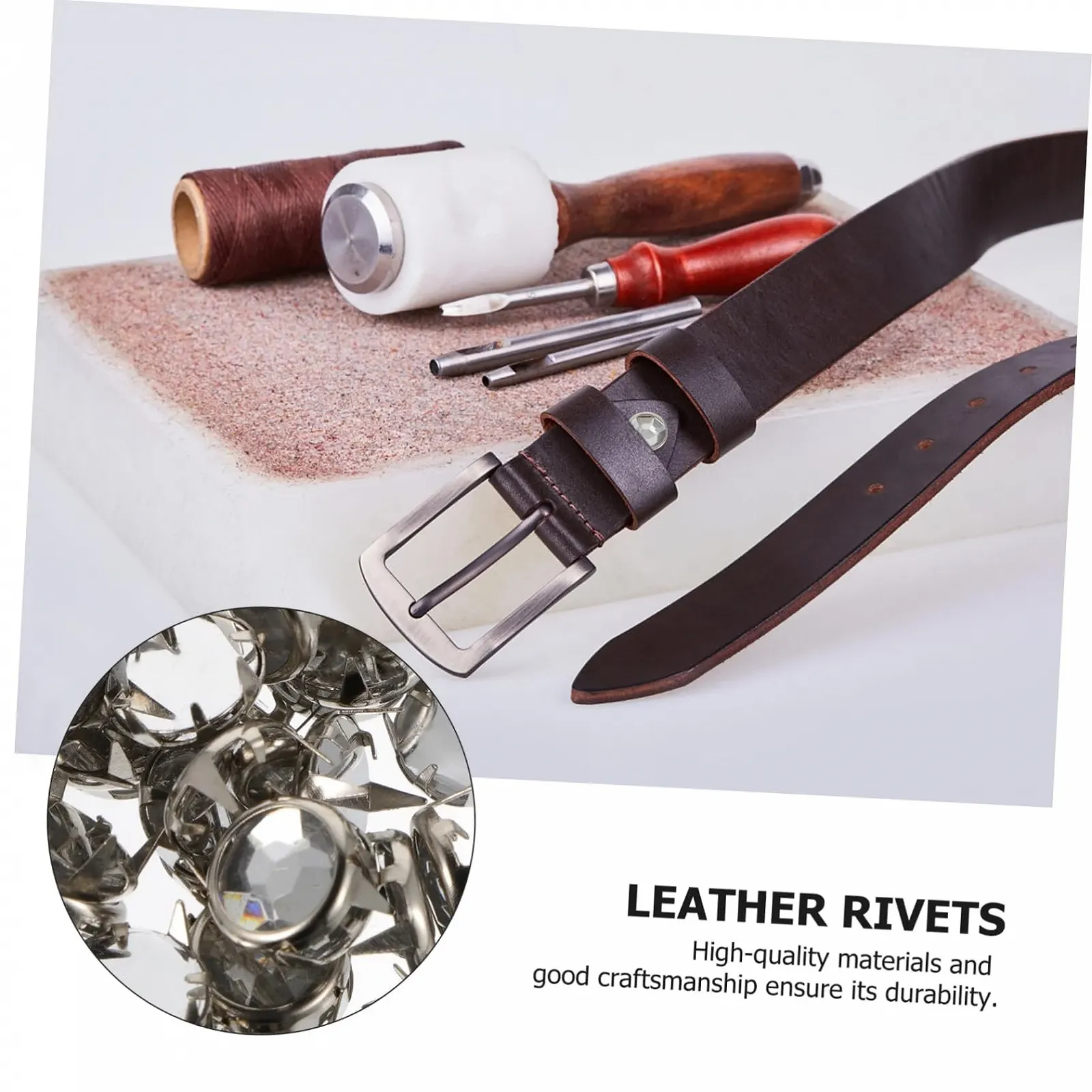 Заклепки Hohopeti Круглі, 600 шт, блискучі, для та аксесуарів, сплав, фото №9