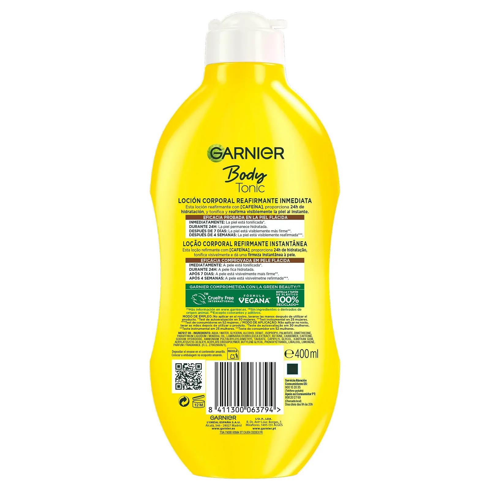 Молочко Garnier Skin Naturals Leche Tonic 400 мл - Увлажняющее, Упаковка может отличаться, фото №2