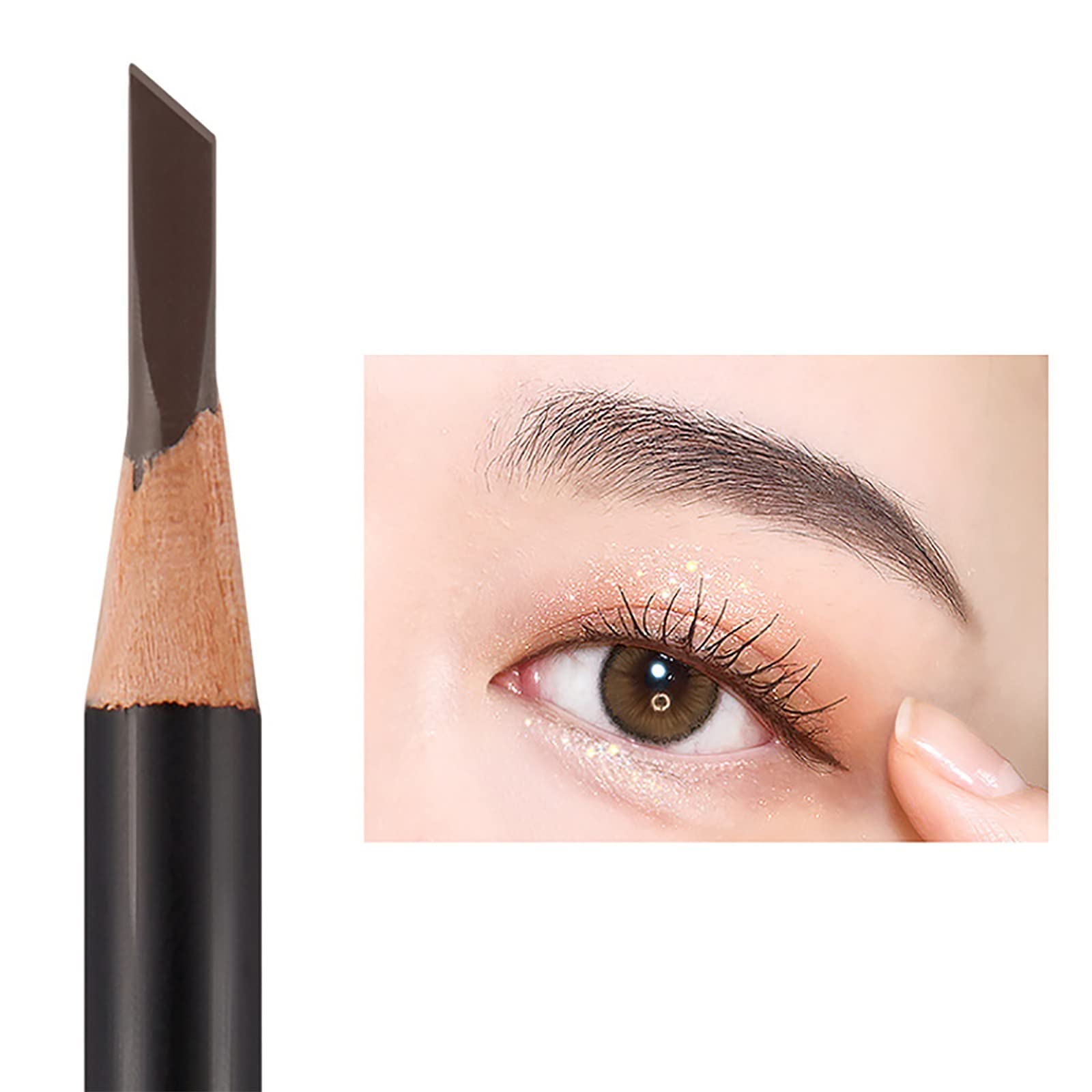 Олівець для брів Delivers Hard Водостійкий стійкий олівець 4 точки брови (C, Один розмір), фото №5