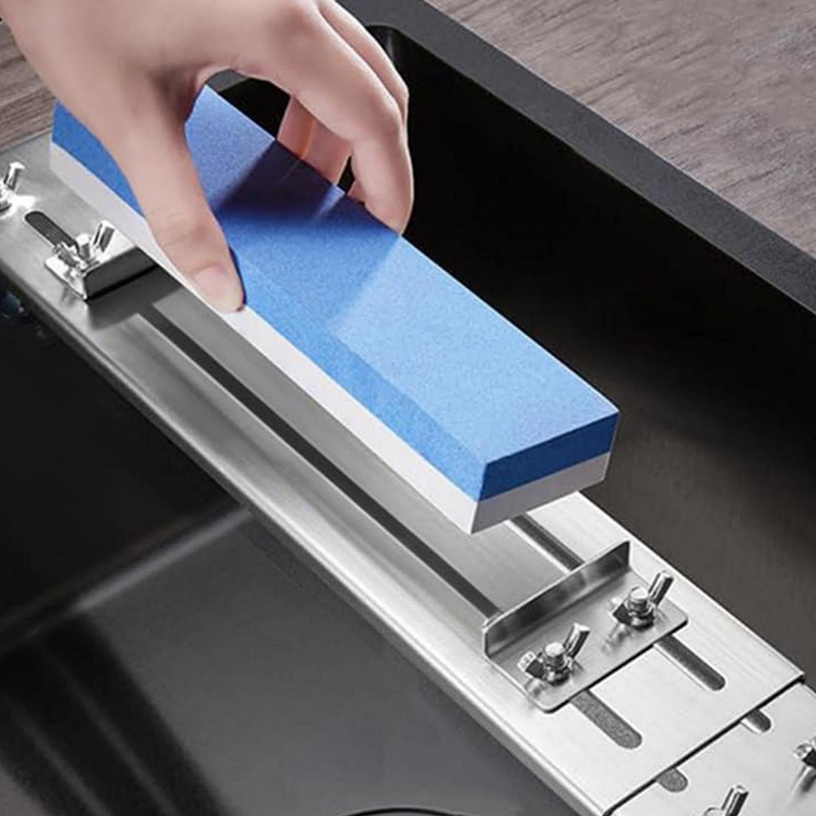 Держатель для точильного камня из нержавеющей стали Регулируемый мостик для раковины Нескользящий, фото №9