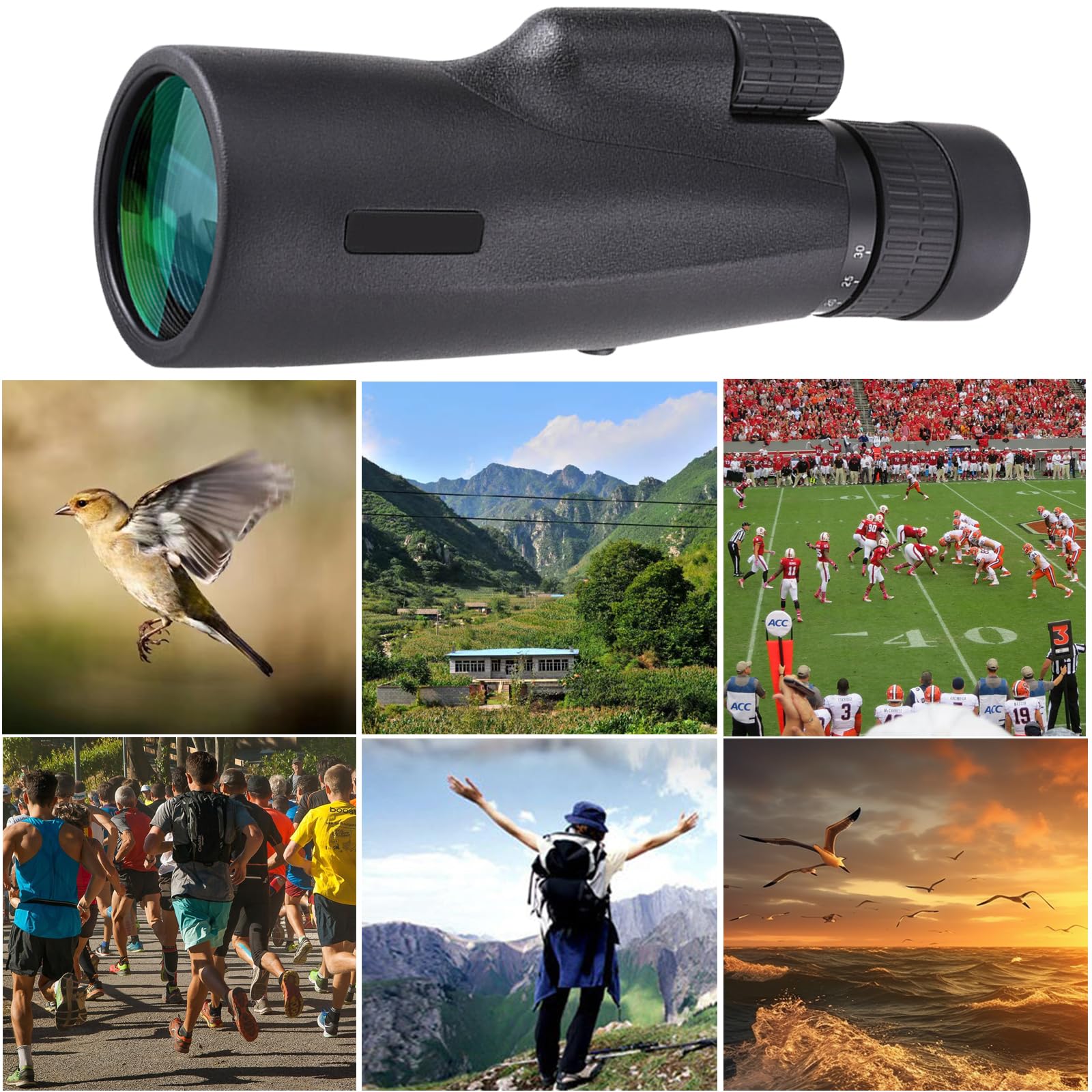 Монокуляр TAZYMKSD 10X30 BAK-4 FMC HD Компактний, фото №7