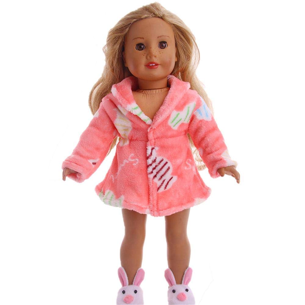 Пижама Aeromdale Doll Bathrobe для 18-дюймовой куклы American Girl 17-дюймовой куклы 1 шт., фото №5