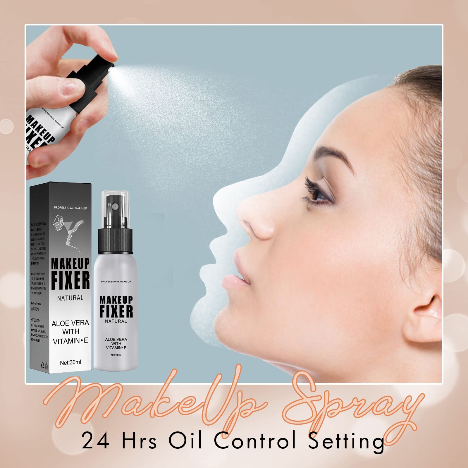 Фінішний спрей JAWSEU MakeUp Setting Spray Зволожувальний 30 мл, фото №7