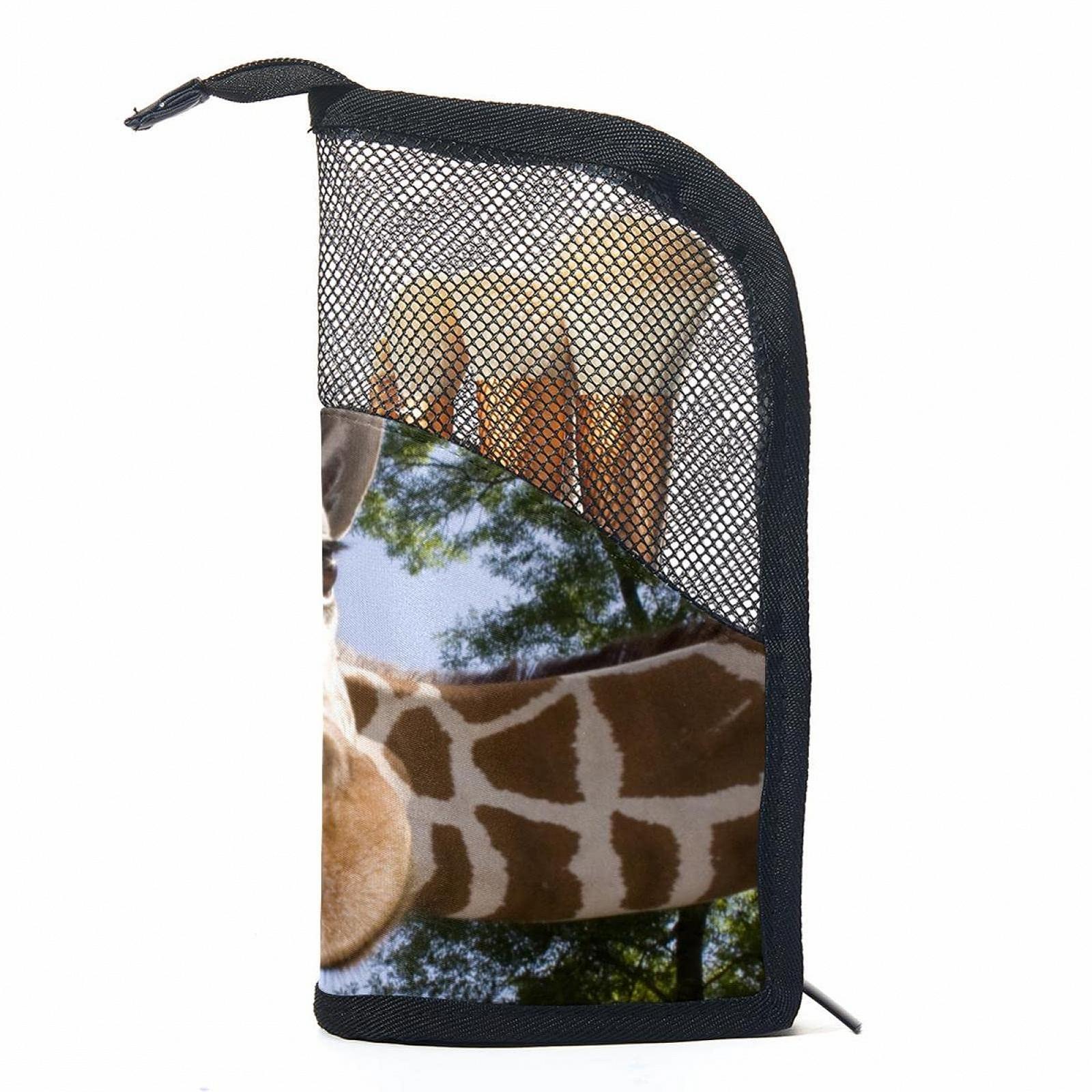 Набор кистей для макияжа с органайзером Waldtiere Lustige Giraffe, 12 штук, фото №1