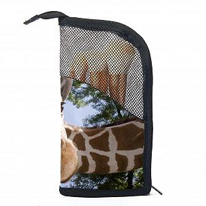 Набір кистей для макіяжу з органайзером Waldtiere Lustige Giraffe, 12 штук - Фото 1