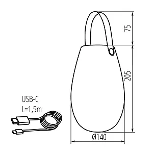 Настільна лампа LightLogic Oxor 31250 LED IP44 synthetic.ua - Фото 1