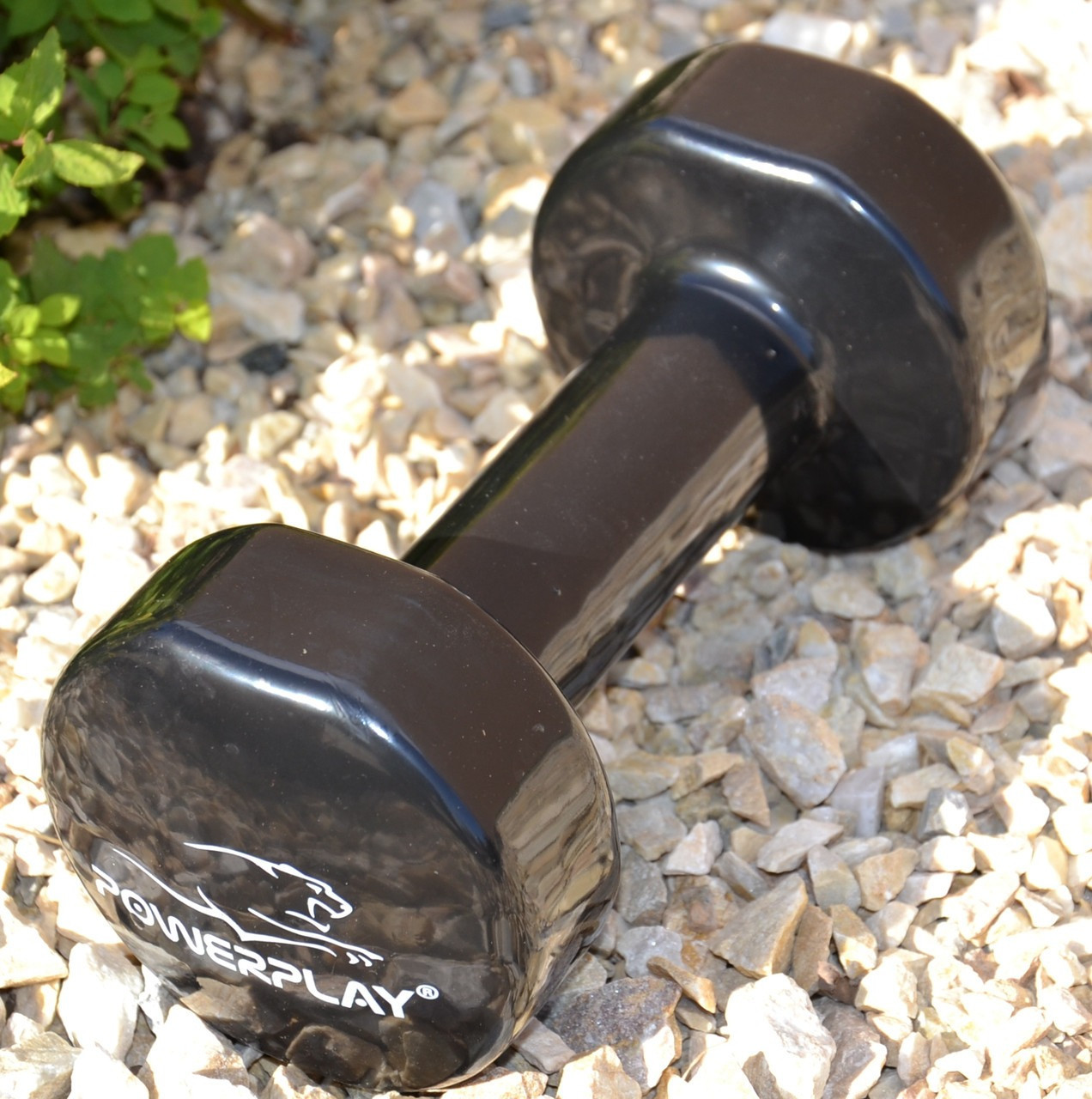 Гантель вінілова PowerPlay 2 кг PP_4121 Чорна 1шт, фото №5