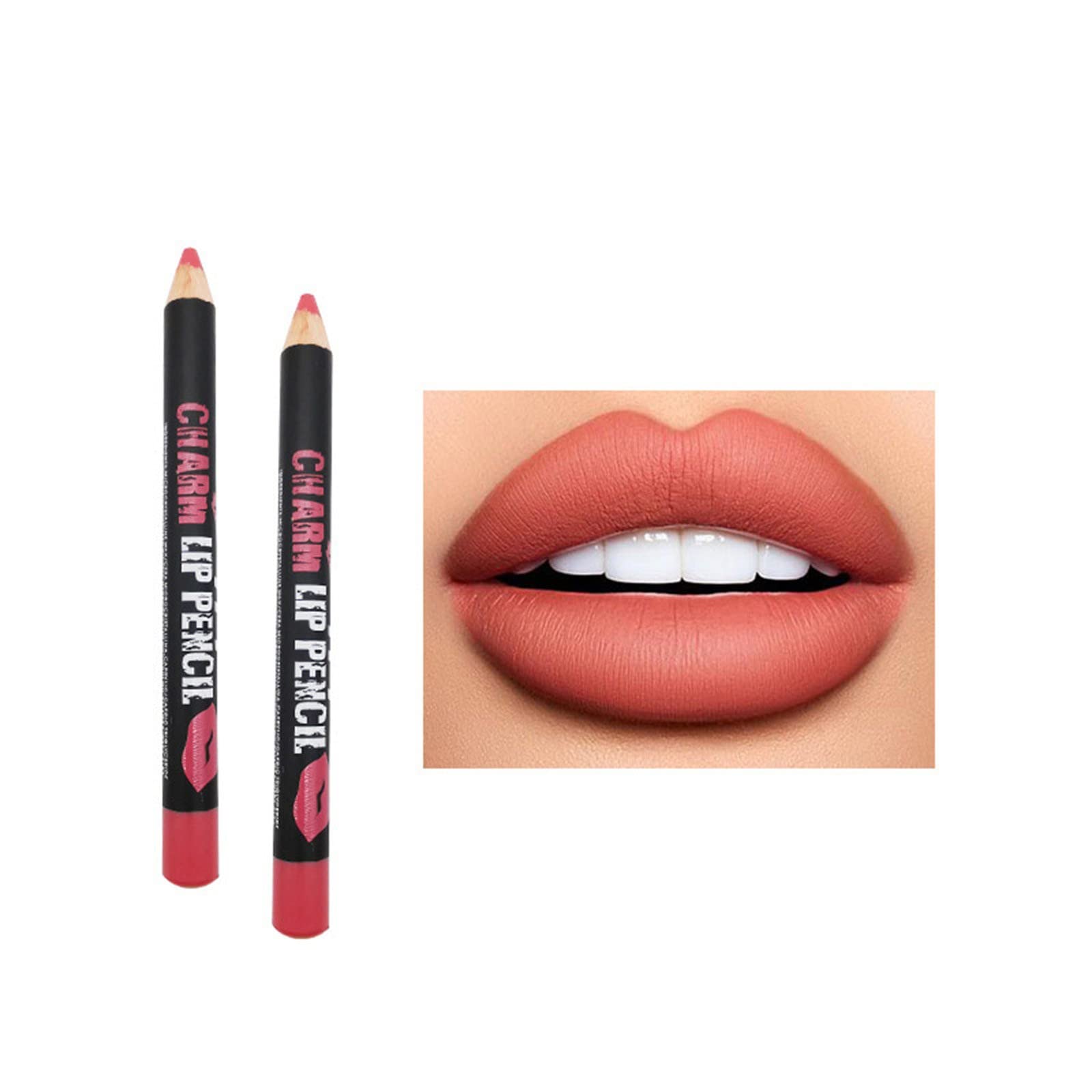 Подводка Make-Up Glitter 3-в-1 Dual Colour Блеск для губ Матовая губная помада Тени для век Карандаш для бровей Блестящие тени Loose (F, One Size), фото №2