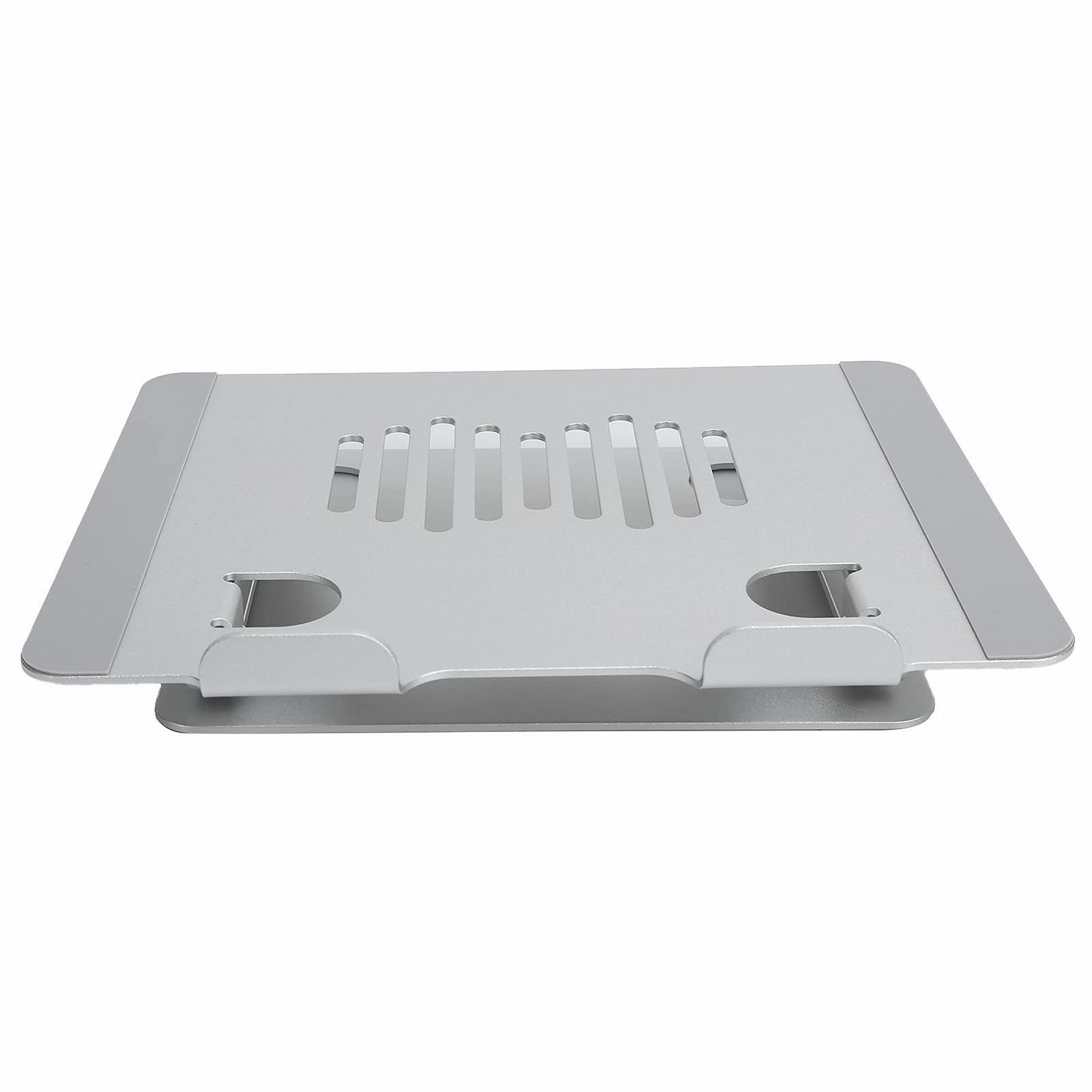 Підставка для ноутбука Складана Безступінчасте регулювання Подвійна стійка Алюмінієвий сплав для ноутбуків 11-15.6 дюймів з демпфуючим валом, фото №3