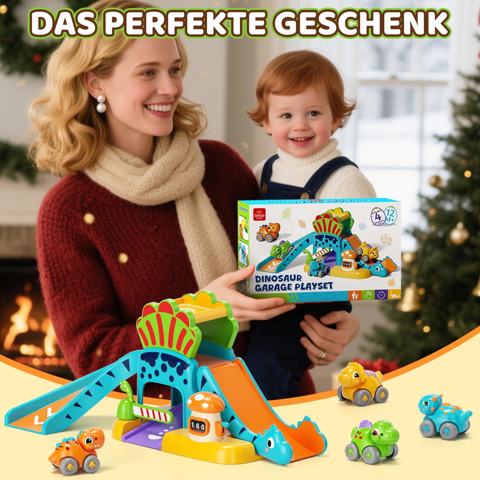 Набор машинок динозавров Lehoo Castle для детей, фото №9