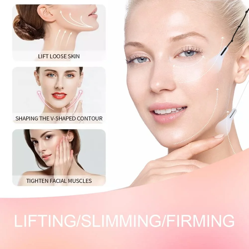 Ленты для подтяжки лица 40 штук Водонепроницаемые наклейки V-образная лента, фото №4