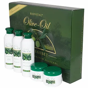 Набір Bio-Vital Olive Oil Care Set 5 предметів: оливковий крем, шампунь, гель для душу, лосьйон для тіла, для чоловіків і жінок - Фото 1