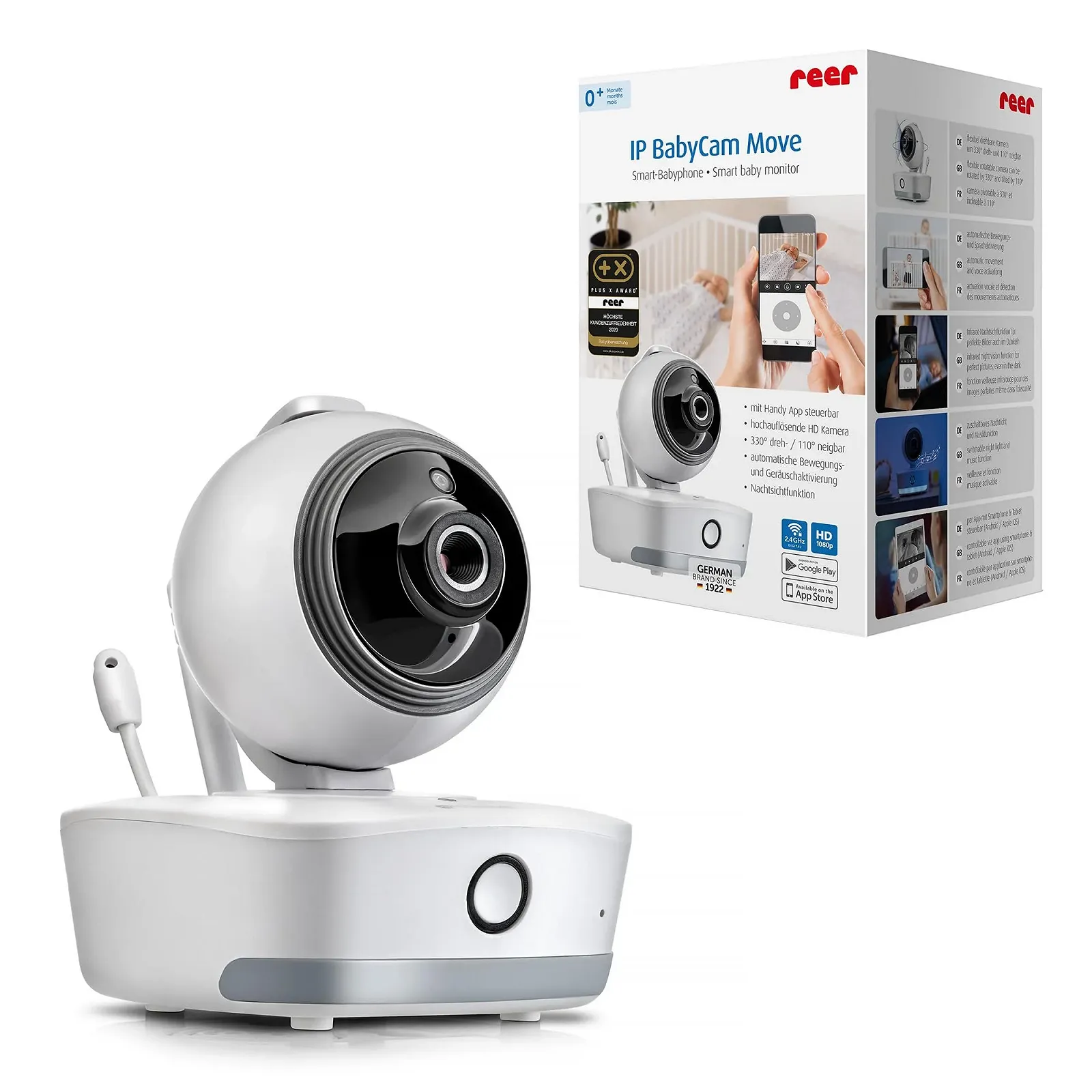 IP-відеоняня Reer BabyCam Move 80310 біла, фото №1
