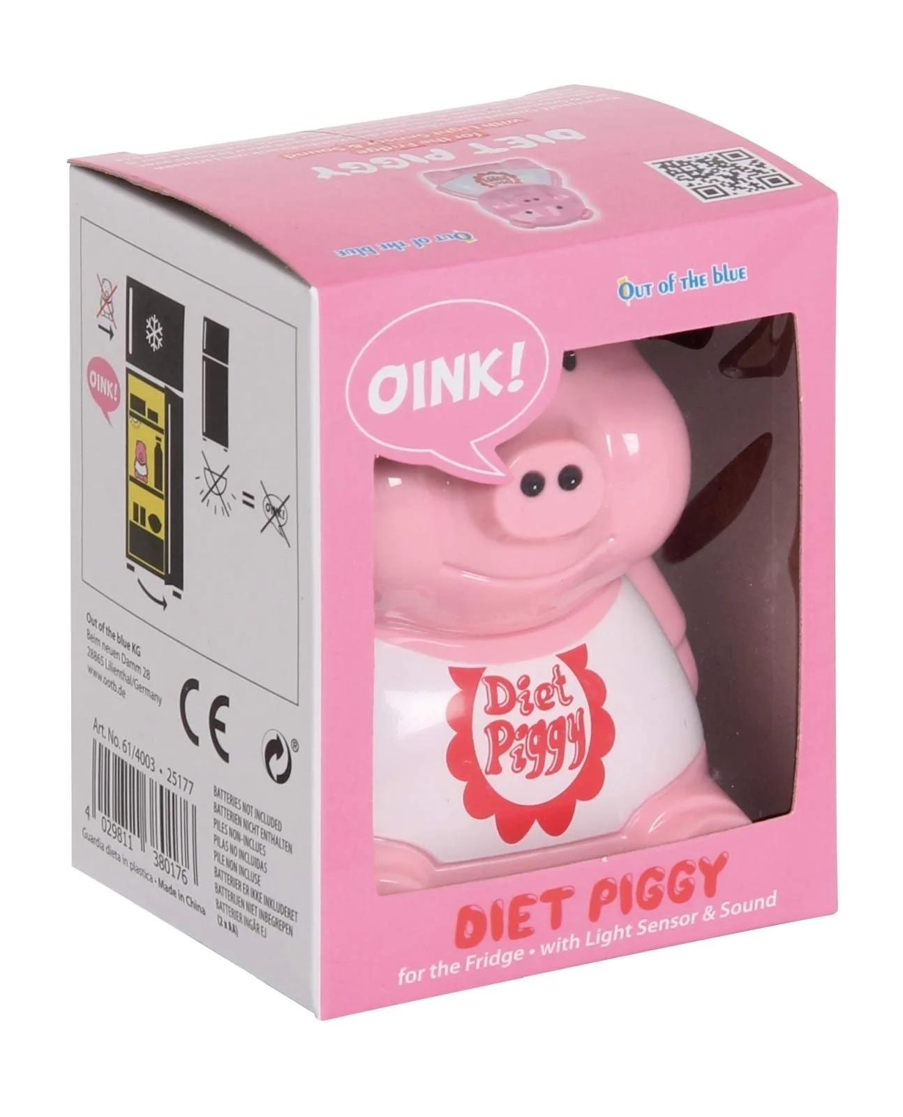 Скарбничка OOTB Plastic Diet Piggy Пластикова Дієтична свинка 10 см, фото №3
