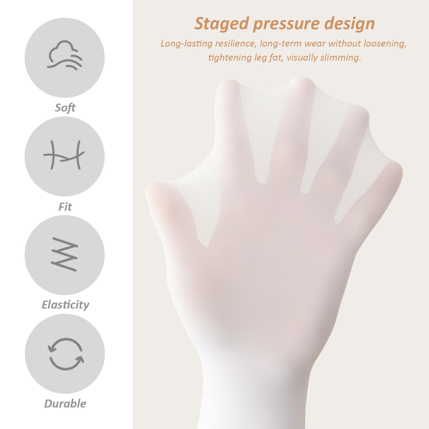 4 пары гольфов до колен, носки до икр, тонкие чулки, носки Jk, компрессионные носки для похудения икр, женские длинные носки, женские сексуальные гольфы до колен Черный, Белый, черный, белый, фото №4