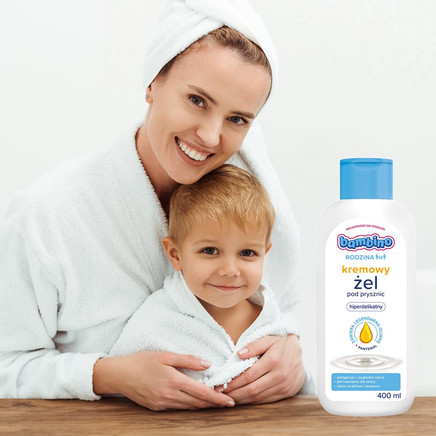 Кремовий гель для душу Bambino Rodzina Hiperfein 400 мл, фото №4