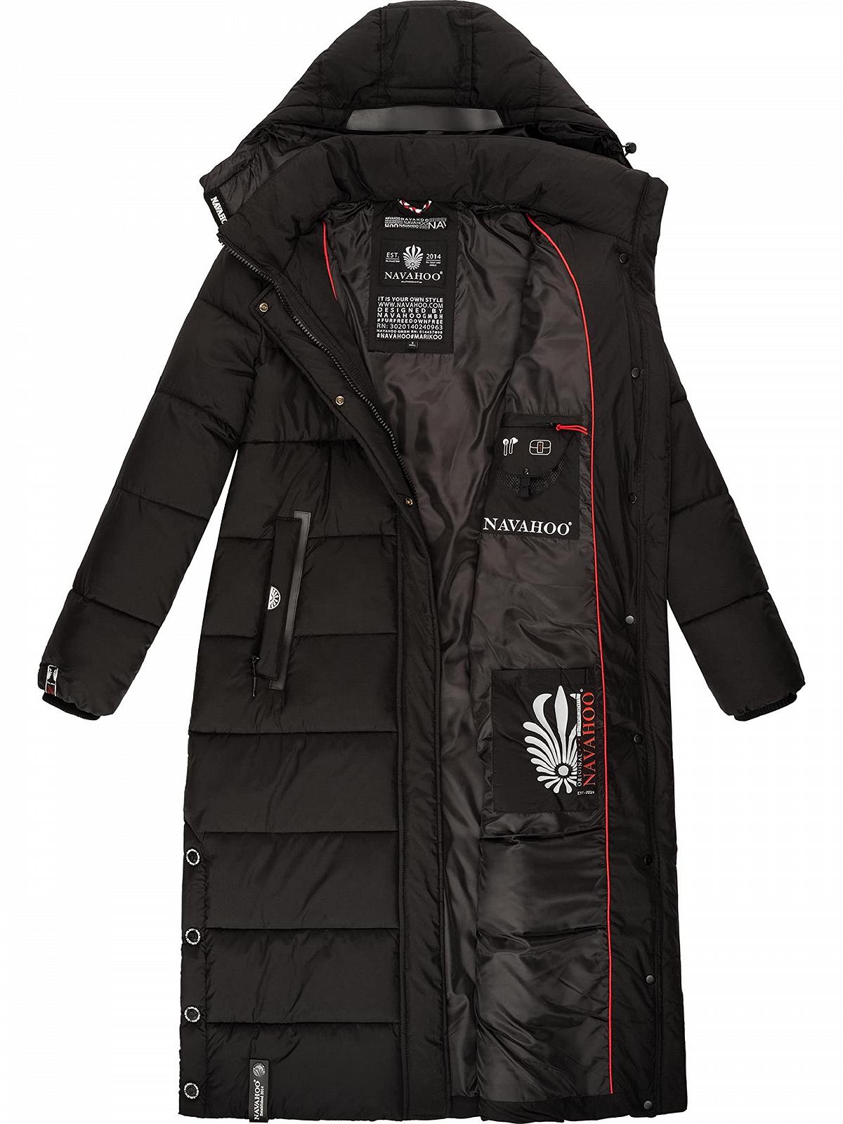 Пальто Navahoo Isalie Зимове Жіноче Тепле стьобане Довге зі знімним капюшоном, фото №4