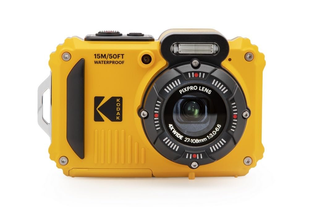Компактная цифровая камера KODAK Pixpro WPZ2 16 Мп, водонепроницаемая до 15 м, ударопрочная, видео 720p, ЖК-экран 2.7 - литий-ионный аккумулятор, желтая, фото №2
