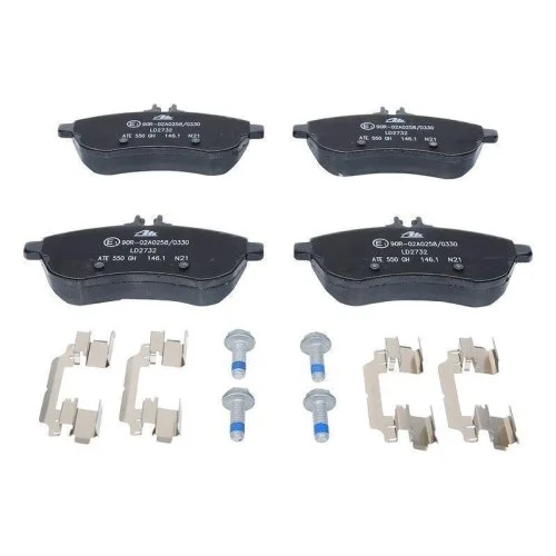 Комплект гальмівних колодок, дискове гальмо ATE Ceramic 13.0470-2732.2 для MERCEDES-BENZ, фото №2 Комплект гальмівних колодок, дискове гальмо ATE Ceramic 13.0470-2732.2 для MERCEDES-BENZ, фото №2