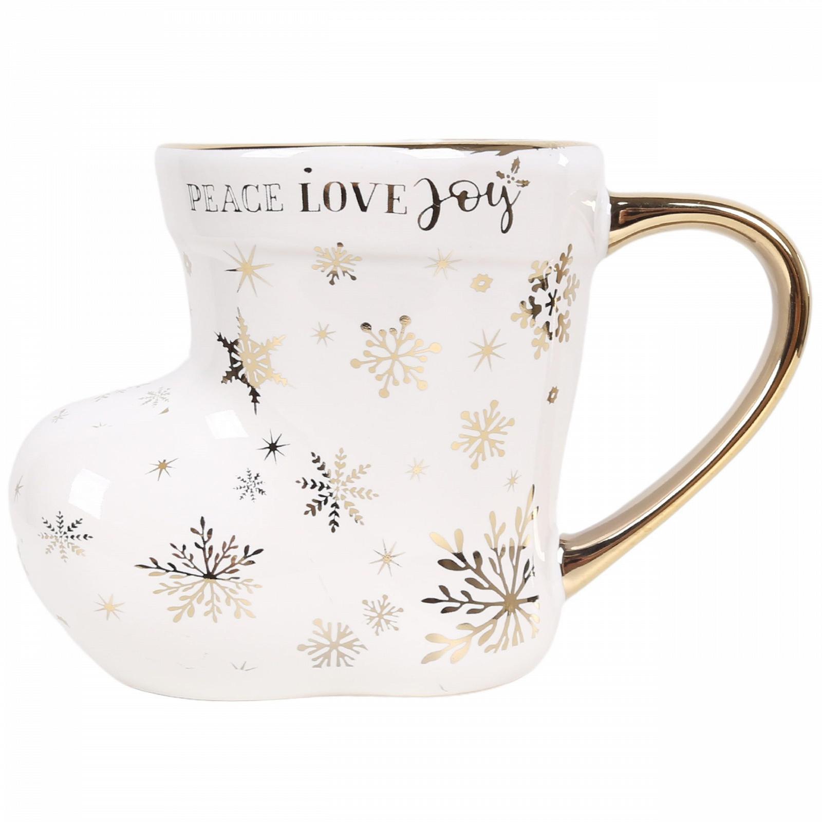 Різдвяна порцелянова кружка Білий Черевик у подарунковій коробці sarcia.eu 230 мл, фото №5