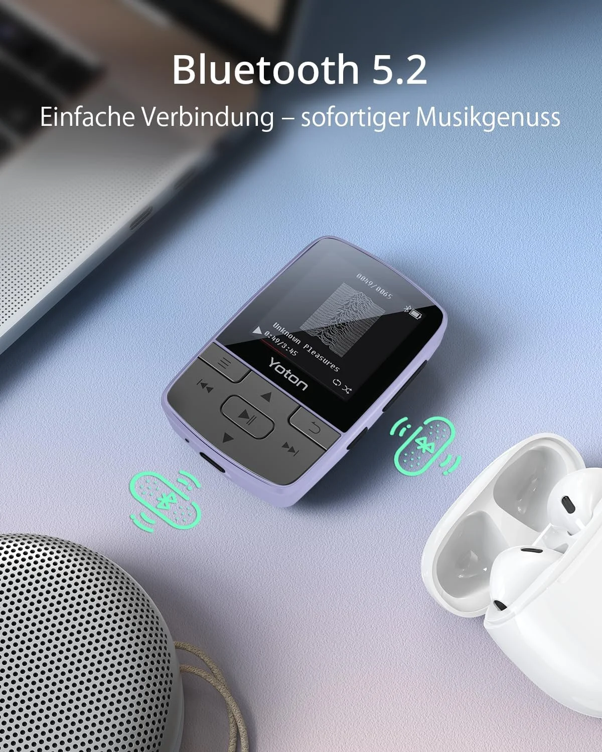 MP3 плеер YOTON 64GB Фиолетовый, фото №6