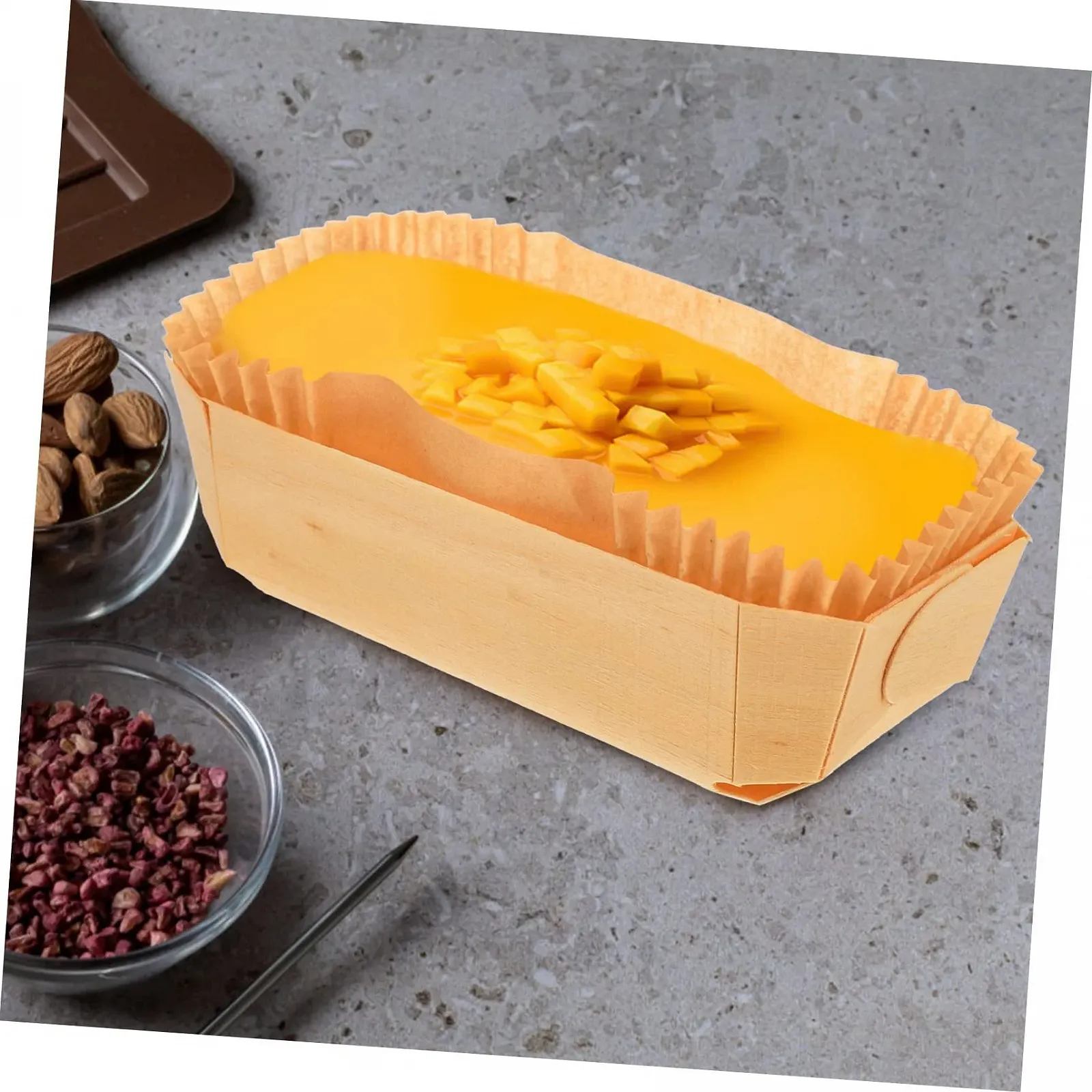 Форма для запікання дерев'яна жаростійка для хліба та тортів, фото №4